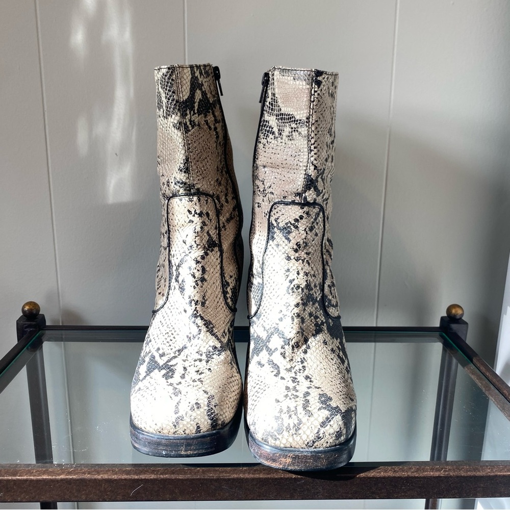 Vintage Durango Snake Print Leather Boots - Picture 7 of 7